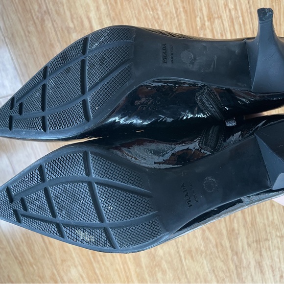 PRADA booties heel shiny black 9 - eu 40 - Picture 5 of 6